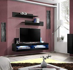 Homemania TV-kast, spaanplaat, MDF, zwart, 160 x 40 x 30 cm