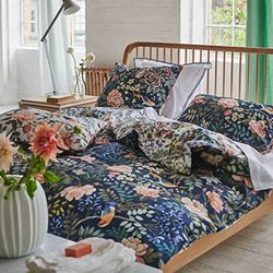 Tryckt påslakan i bomullssatin, porslin, 140 x 200 cm, Designers Guild