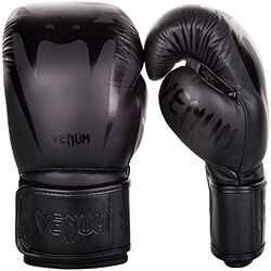 Venum Giant 3.0, Guantoni da Boxe Muay Thai Kick Boxing, Unisex - Adulto, Nero/Nero Opaco, 12 Oz