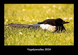 Vogelparadies 2024 Fotokalender DIN A3: Monatskalender mit Bild-Motiven von Haustieren, Bauernhof, wilden Tieren und Raubtieren