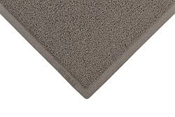Alfombrilla de entrada con bucle de vinilo, 10mm, 90cm x 150cm, gris
