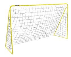 Kickmaster Premier Football Goal 7Ft - Powder Coated Steel Frame, Ultra Strong 3 ply High-Density Netting - Perfect for Outdoor Soccer Play - Ideal for Skill Development - Easy Assembly.
