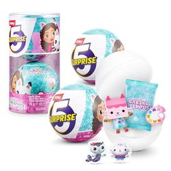 5 Surprise Gabby's Dollhouse di ZURU, personaggi giocattolo, oggetto da collezione, capsula misteriosa, giocattolo per bambine dai 3 anni in su, personaggi giocattolo di Gabby Girl (2 capsula)