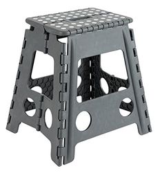 ARREGUI TB39-G Tabouret Pliant | Marchepied pour Adultes et Enfants | Escabeau Pliant | Tabouret marchepied Enfant | Tabouret pour la Cuisine, Salle de Bain, Camping | 39 cm Hauteur | Storm Grey