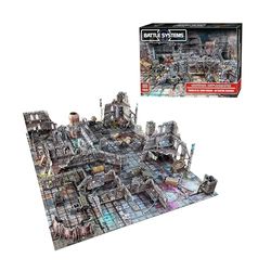 Battle Systems Terrain de Science-Fiction - Terrain Spatial modulaire 3D de 28 mm - Parfait pour Les Jeux de Guerre et Les Jeux de rôle - Modèles de Construction Multi-Niveaux imprimés en Couleur 3D