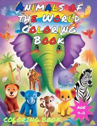Animals of the World Coloring Book