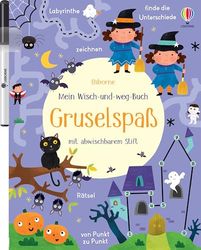 Mein Wisch-und-weg-Buch: Gruselspaß: mit abwischbarem Stift - Zähl-, Zuordnungs- und Schwungübungen für Kinder ab 4 Jahren