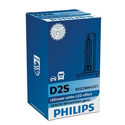 Philips D2S, effet LED, lumière blanche parfaite, jusqu'à 120% plus de Visibilité 85122 whv2 C1