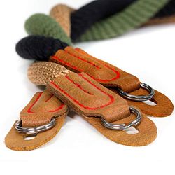 MegaGear Katoenen Camera Polsband Comfortabele Bekleding, Veiligheid Voor Alle Camera, Klein 23Cm/9Inch, Zwart