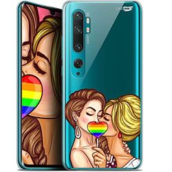 Caseink Beschermhoes voor Xiaomi Mi Note 10 / Pro (6.47), Gel, HD, bedrukt in Frankrijk, Mi Note 10 / Pro beschermhoes, zacht, schokbestendig, 2 Girls 1 Candy