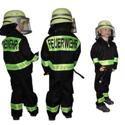 Brandmansuniform för barn, storlek 104