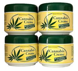 Bio-Vital Cannabis crema artiglio del diavolo corpo canapa crema 4 x 125 ml