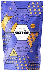 SYZYGY FOOD - Triptofano con Melatonina y Magnesio, Vitamina B6, B5, B3 y Espirulina - 1,78mg de Melatonina - 120 Cápsulas - 600mg de Triptófano con Magnesio para Dormir Bien - Fabricado España