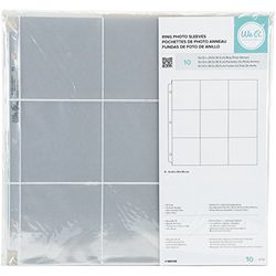 We R Memory Keepers 12 X 12 inch (9-4 X 4 inch pockets) 3-Ring Album Photo Sleeve Protectors, 10 Pk