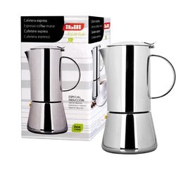 IBILI Essential espressokokare, rostfritt stål, lämplig för induktion, 4 koppar, 200 ml