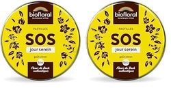 BIOFLORAL - SOS Secours Jour Serein BIO - 165 Pastilles - Soutien émotionnel - Fleurs de Bach Authentiques - Sans Alcool (Lot de 2)