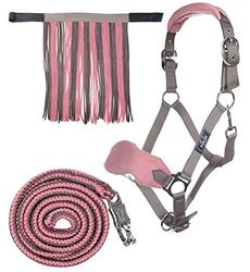HKM Pony VB WB 10734 Licol avec Franges à Mouches en Tricot 180 cm