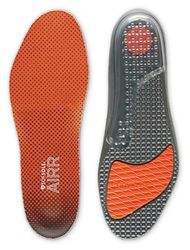 Sof Sole AIRR Performance Semelles - Amortissement ultime avec capsules d'air SKYDEX, régulation de l'humidité COOLMAX, soutien renforcé de la voûte plantaire & coussin en gel