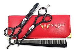 Professional Barber Hairdressing Scissors/Shears, Hair Cutting scissors Set 5.5 Inches,Fine Adjustment Tension Screw