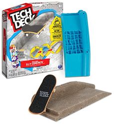 Tech Deck DIY Concrete Reusable Modelling Playset with Exclusive Enjoi Fingerboard, Rail, Moulds, Skatepark Kit, Kids Toy for Boys and Girls Aged 6 and up