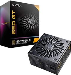 EVGA SuperNOVA 650 GT, 80 Plus Gold 650W, Fully Modular, Auto Eco Mode with FDB Fan, 7 Year Warranty, Includes Power ON Self Tester, Compact 150mm Size, Power Supply 220-GT-0650-Y2 (EU)