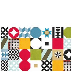 Laroom Alfombra, Vinylic Flooring PVC-Antislip, Multicolor