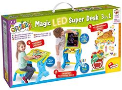 Liscianigiochi-LISCIANI – Giochi EDUCATIVI – Ufficio Tabella con LED 3 in 1 – 72415, Colore Tavolo 3 in 1, Extra Large