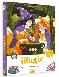 Coloriages École de magie - pochette 6 feutres pailletés: Avec 6 feutres pailletés