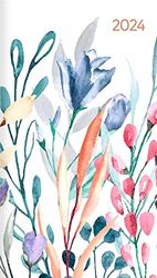 Miniplaner Style Blumenwiese 2024 - Taschen-Kalender 9x15 cm - Weekly - 64 Seiten - 1 Seite 1 Woche - Notiz-Heft - Alpha Edition