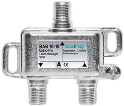 Axing BAB 10-10 1-vägs kran med 10 dB kranförlust för CATV DVB-T (5-1006 MHz) Metallisk