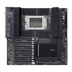 ASUS Pro WS WRX80E-SAGE SE WiFi ATX Workstation (AMD WRX80 Ryzen Threadripper Pro, 2 LAN 10G, Siete PCIe 4.0 x16, Tres M.2 PCIe 4.0, ASMB9-iKVM, Dos U.2, 16) Voerstand