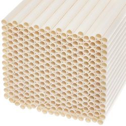 Baker Ross FN126 Sugrör av papper - 300 st, biologiskt nedbrytbara, återanvändbara och mångsidiga sugrör av papper
