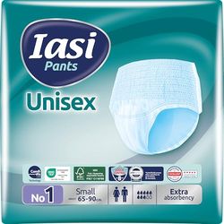 IASI Pants UNISEX High Protection, 14 jednorazowych majtek chłonnych, EXTRA chłonność, rozmiar S, 14 sztuk