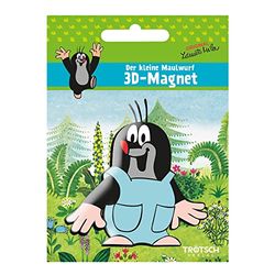 Trötsch Der Kleine Maulwurf 3D Magnet mit Blauer Hose: Magnet für Kühlschrank Whiteboards Oder Büroschränke (Magnete)
