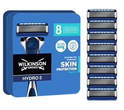 Wilkinson Sword Hydro 5 Skin Protection - Confezione con 8 lame di ricambio - Confezione adatta alla buca da lettere