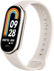 NK Mi Smart Band 8 - Braccialetto di attività, display AMOLED, monitoraggio della frequenza cardiaca, 190 mAh, 150 modalità sportive, fino a 16 giorni di autonomia, oro