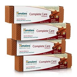 Himalaya Botanique Complete Care Toothpaste with Natural Cinnamon and mint | Flouride & SLS free formula fights bacteria & tooth decay -150g (Pack of 4)