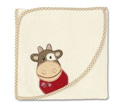STERNTALER Cape de Bain Karlotta la Vache 80 X 80 Ecru