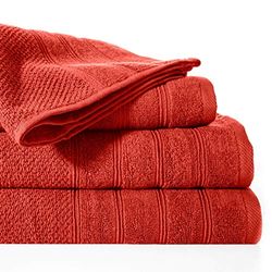 Design91 Backstein - Asciugamano in Spugna, 100% Cotone, 70 x 140 cm