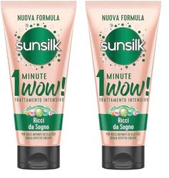 SUNSILK 1 MINUTE WOW RICCI DA SOGNO 180ML (Confezione da 2)