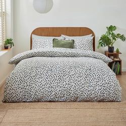 Furn. Parure de lit Dottie – Parure de lit Moderne à Pois (Multicolore - Simple)