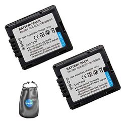 amsahr digitale camera en camcorder batterij voor Panasonic CGA-DU06, DU07, DU14 Pack-2 - inclusief objectief accessoires