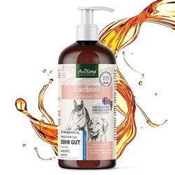 AniForte Premium Zalmolie voor honden 1 liter - Koud geperst, Omega 3 en Omega 6 vetzuren, Visolie voor puppy's, Volwassen, Senior, Blootvoets supplement, Recycleerbare verpakking zonder BPA