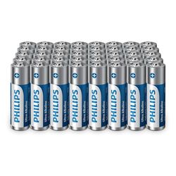 Philips Piles Alcalines AA Ultra - Alimentation Longue Durée pour Télécommandes, Jouets et Montres, Lot de 40