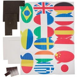 Baker Ross FN054 Greetings of the World Mix & Match Magnet Kits - Pack of 15, Educational Arts and Crafts Kits, Learning