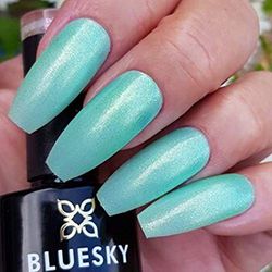 Bluesky GC19 UV FOAK OFF OFF OFF Nail Runish Gel, New GC Fine Glitter 10 ml