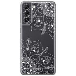 ERT GROUP mobiel telefoonhoesje voor Samsung S21 FE origineel en officieel erkend Babaco patroon Mandalas 003 optimaal aangepast aan de vorm van de mobiele telefoon, gedeeltelijk bedrukt