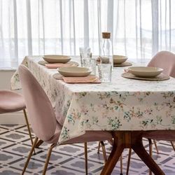 BELUM | Stain Resistant Tablecloth Size 155 x 155 cm - Extra Soft Touch Tablecloth Colour Multicolor - Tablecloth 100% Made in Spain Fabric 100% Organic Cotton - Tablecloth Model 0120-247