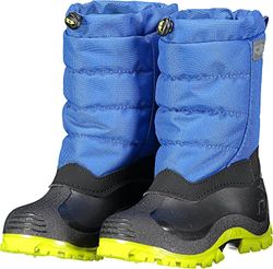 CMP Kids HANKI 2.0 Snow Boots Bottes de Neige, Bleu-Vert Lime (River-Limegreen), 23 EU