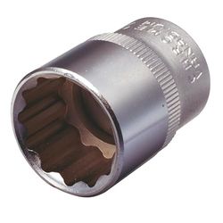 Llave de vaso de 1/2" con 12 cantos, 1/2'', con colgador